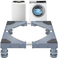 Waschmaschinen-Untergestell Marklohe 4 Füße max. 300 kg Grau [en.casa] von [EN.CASA]