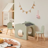 [en.casa] - Zeichentisch für Kinder Romso Kindertischset mit 2 Stühlen Mintgrün von [EN.CASA]
