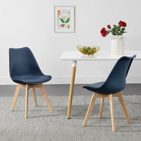 [en.casa] - 2er-Set Esszimmerstuhl Fläten Blau von [EN.CASA]