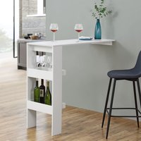 Bartisch Bromölla 120x45x106 cm Weiß en.casa - Weiß von [EN.CASA]