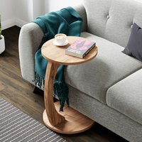 [en.casa] - Beistelltisch Holeby 56 x ø 38 cm Holzoptik von [EN.CASA]