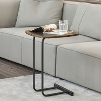 [en.casa] - Beistelltisch Kjellerup 55x40x40cm Dunkler Holzton von [EN.CASA]