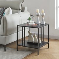 [en.casa] - Beistelltisch Kumlinge 45x45x47cm Schwarz von [EN.CASA]