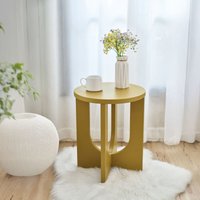 [en.casa] - Beistelltisch Kysdajore 50x40 cm Senfgelb von [EN.CASA]