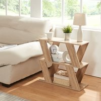 [en.casa] - Beistelltisch Nome 60x22x57cm Eicheoptik von [EN.CASA]