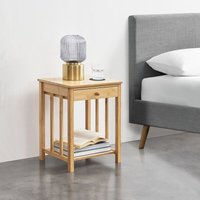 [en.casa] - Beistelltisch Ranua 51x40x35 cm Bambus Natur von [EN.CASA]