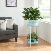[en.casa] - Blumenständer Altena 60x27x27 cm Hellblau von [EN.CASA]