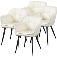 [en.casa] - Esszimmerstuhl 4er Set Birmingham Beige von [EN.CASA]