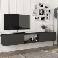 [en.casa] - Fernsehschrank Paltamo 180x31x29,5 cm Anthrazit von [EN.CASA]