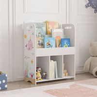 [en.casa] - Kinderregal Røyrvik 75x62x29 cm mit Ozean Motiv von [EN.CASA]