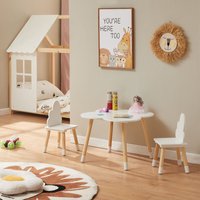 [en.casa] - Kindersitzgruppe Epim mit Wolkendesign Weiß von [EN.CASA]