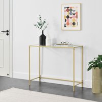 Konsolentisch Alajärvi 100x35x80cm Goldfarben en.casa - Gold von [EN.CASA]