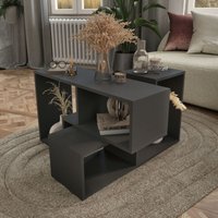 [en.casa] - Modulares Möbelset Hustersurd 2-tlg. Anthrazit von [EN.CASA]