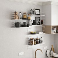 [en.casa] - Modulares Wandregal Strängnäs 4er Set Weiß von [EN.CASA]