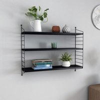 [en.casa] - Modulares Wandregal Strängnäs Schwarz von [EN.CASA]