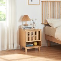 [en.casa] - Nachttisch Ypäjä 50x42x39cm Bambus von [EN.CASA]