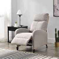 [en.casa] - Polstersessel Bregenz 102x60x92 cm mit verstellbarer Rückenlehne aus Textil Braun en.casa von [EN.CASA]