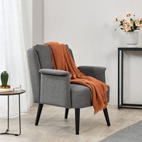 [en.casa] - Polstersessel Edling Grau von [EN.CASA]