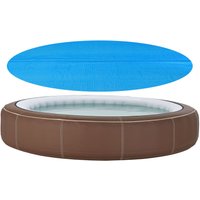 Solar Poolabdeckung Ferrarno ⌀366 cm Blau [en.casa] von [EN.CASA]