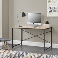 [en.casa] - Schreibtisch Røros 120x60x72 cm Eiche-Optik en.casa - Hellbraun von [EN.CASA]