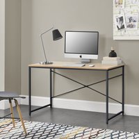 [en.casa] - Schreibtisch Røros 120x60x72 cm Eiche-Optik en.casa von [EN.CASA]