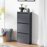 Schuhkipper Sokndal mit 3 Klappen Grau [en.casa] von [EN.CASA]