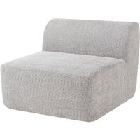 [en.casa] - Sofa-Modul Hurvas Mittelelement Bouclé Grau von [EN.CASA]