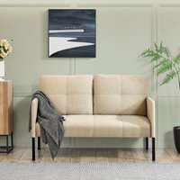 [en.casa] - Sofa Reichling 2-Sitzer Beige von [EN.CASA]