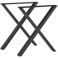 [en.casa] - Tischgestell 2er Set Greith 72x59cm Schwarz von [EN.CASA]