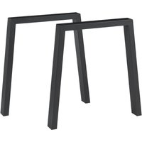 [en.casa] - Tischgestell 2er Set Kraftisried 72x70cm Schwarz von [EN.CASA]