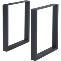 [en.casa] - Tischgestell 2er Set Makers Stahl 72x60 cm Schwarz von [EN.CASA]