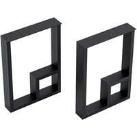 [en.casa] - Tischgestell Kauhava 2er Set Stahl 42x30 cm von [EN.CASA]