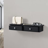 [en.casa] - Wandregal Geeste 10x60x15 cm mit 2 Schubladen Geeste en.casa von [EN.CASA]