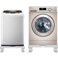 [en.casa] - Waschmaschinen-Untergestell Marklohe 4 Füße max. 300 kg Weiß Weiß von [EN.CASA]