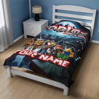 Roblox Decke Mit Namen - Personalisierte Kuscheldecke Für Kinder & Gamer, Weich Und Gemütlich, 3 Größen, Ideales Geschenk von ENADigitalDesign