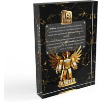 Roblox Zertifikat Trophäe Personalisiert | Acrylblock Mit Name, Marmor Design & Goldene Für Fans Geschenk von ENADigitalDesign