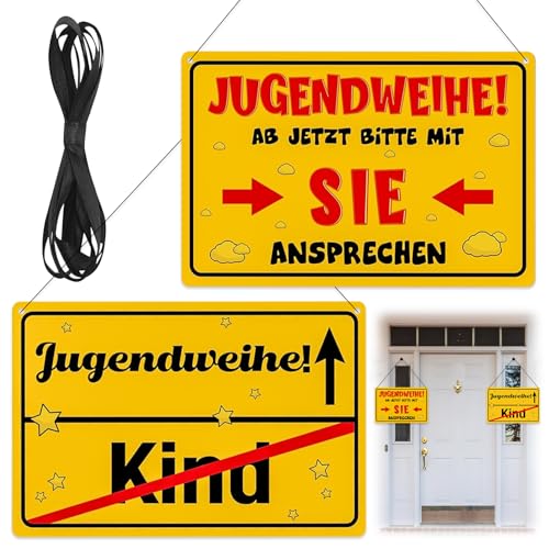 Schild zur Jugendweihe Deko Jugendliche zum Geburtstag Türschild Wandschild Jugendweihe deko für Jungen und Mädchen Jugendweihe oder zum Geburtstag personalisierte Geschenkidee von ENAIAH