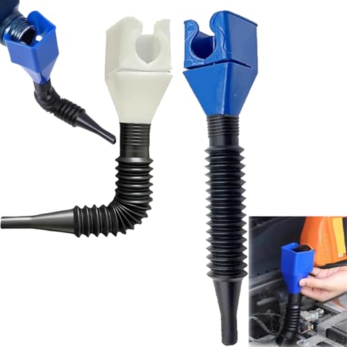 2er Pack : Öltrichter für Auto & Motorrad, 2025 Upgrade Universal Falttrichter mit Clip-Verschluss, Haushalts-Weitmundtrichter, Flexibel & Leicht zu Transportieren von ENBRWAS