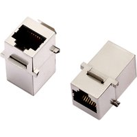 Encitech - 3101S-8821 RJ45-Steckverbinder cat 5 2101-0115-02 Doppelkupplung Polzahl Sensoren 8P8C Me von ENCITECH