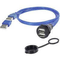 Encitech 2 x USB 2.0 Typ A Chassisbuchse, Einbau 1310-1028-03 M22 1310-1028-03 Inhalt: 1St. von ENCITECH