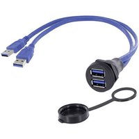 Encitech 2 x USB 3.0 Buchse A Chassisbuchse, Einbau 1310-1029-01 M22 1310-1029-01 Inhalt: 1St. von ENCITECH