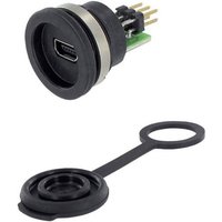 Encitech USB 2.0 Buchse Mini-B Chassisbuchse, Einbau 1310-1010-01 M16 1310-1010-01 Inhalt: 1St. von ENCITECH