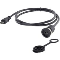 Encitech - Mini usb 2.0 Typ b Chassisbuchse, Einbau M16 1310-1011-02 Inhalt: 1 St. von ENCITECH