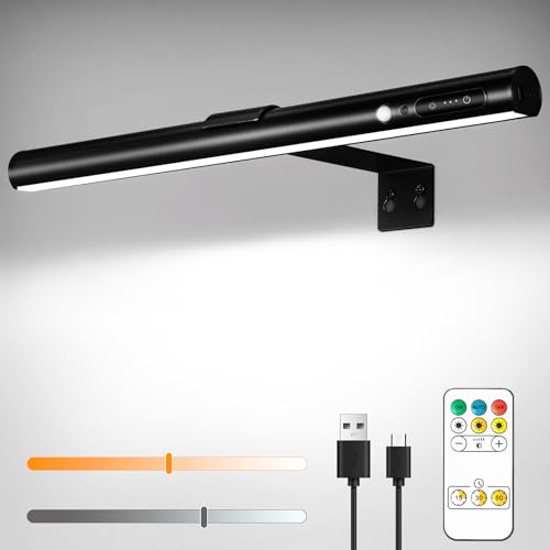 ENCOFT Bilderleuchte Kabellos 5000mAh Darts Licht 40cm Bildbeleuchtung Akku mit Bewegungsmelder Wandlampe Dimmbar mit 3 Farbtemperaturen Dartbeleuchtung mit Fernbedienung Licht für Dartscheibe Schwarz ENCOFT Bilderleuchte Kabellos 5000mAh Darts Licht 40cm Bildbeleuchtung Akku mit Bewegungsmelder Wandlampe Dimmbar mit 3 Farbtemperaturen Dartbeleuchtung mit Fernbedienung Licht für Dartscheibe Schwarz von ENCOFT