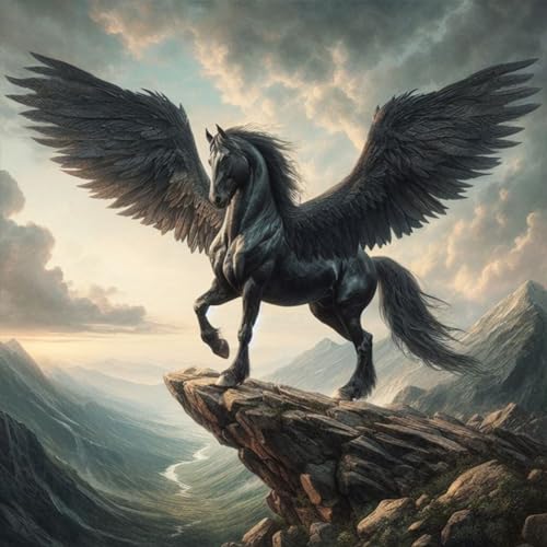 ENCOMAG Pegasus Tier-Diamant-Malerei-Set für Erwachsene – Vollbohr-Diamant-Punkte-Gemälde für Anfänger, rundes 5D-Gemälde mit Diamanten nach Zahlen, DIY-Bastelsets, 30 x 30 cm ENCOMAG Pegasus Tier-Diamant-Malerei-Set für Erwachsene – Vollbohr-Diamant-Punkte-Gemälde für Anfänger, rundes 5D-Gemälde mit Diamanten nach Zahlen, DIY-Bastelsets, 30 x 30 cm von ENCOMAG