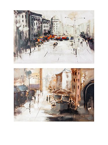 ENCUENTRA TU ESTILO Leinwandbild 2 er Set City von ENCUENTRA TU ESTILO