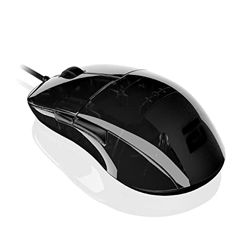 ENDGAME GEAR XM1r Gaming Maus mit Kabel – Optischer PixArt PAW3370-50 : 19.000 DPI - 5 Tasten Kailh GM 8.0 Switches 80 Millionen Klicks USB Ergonomische Leichte 70g Dark Reflex, EGG-XM1R-DR von ENDGAME GEAR