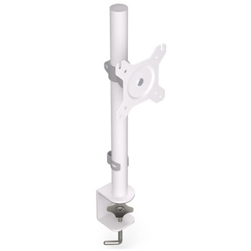 ENDORFY Atlas Single Onyx White, stabile Monitorhalterung, bis zu 27 Zoll, großer Höhenverstellwinkel, Pivot-Funktion, VESA 75×75 mm und 100×100 mm, EY8F002 von ENDORFY