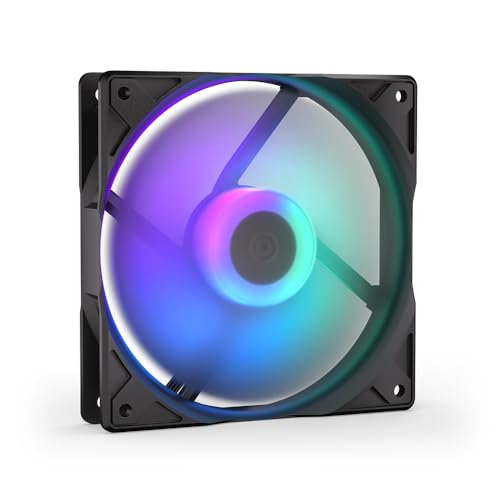 ENDORFY Stratus 120 PWM ARGB, PC-Gehäuselüfter, 120 mm ARGB, optionaler automatischer Lüfterstopp, großer Drehzahlbereich mit PWM-Steuerung, hohe Leistung bei Strömungsbeschränkungen, EY4A008 von ENDORFY