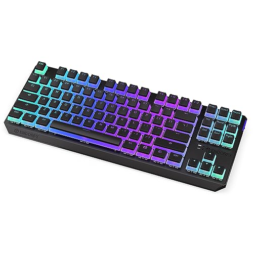 ENDORFY Thock TKL Wireless Red Pudding, Kailh Box Red Linear switches, PBT Pudding keycaps Wireless Keyboard 2.4 GHz and Bluetooth, TKL 80% Mechanical Keyboard, QWERTY Layout | EY5A119 von ENDORFY